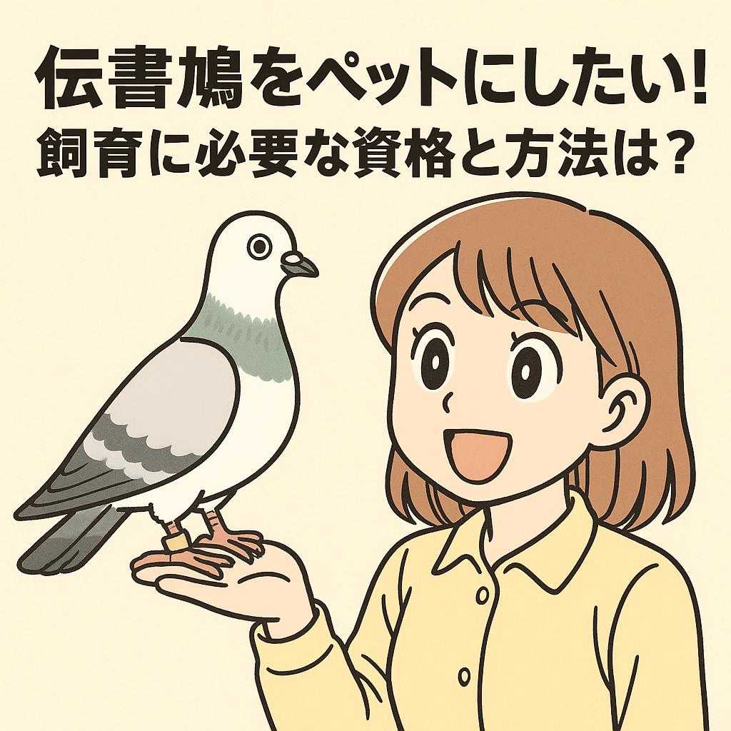 伝書鳩をペットにしたい！飼育に必要な資格と方法は？