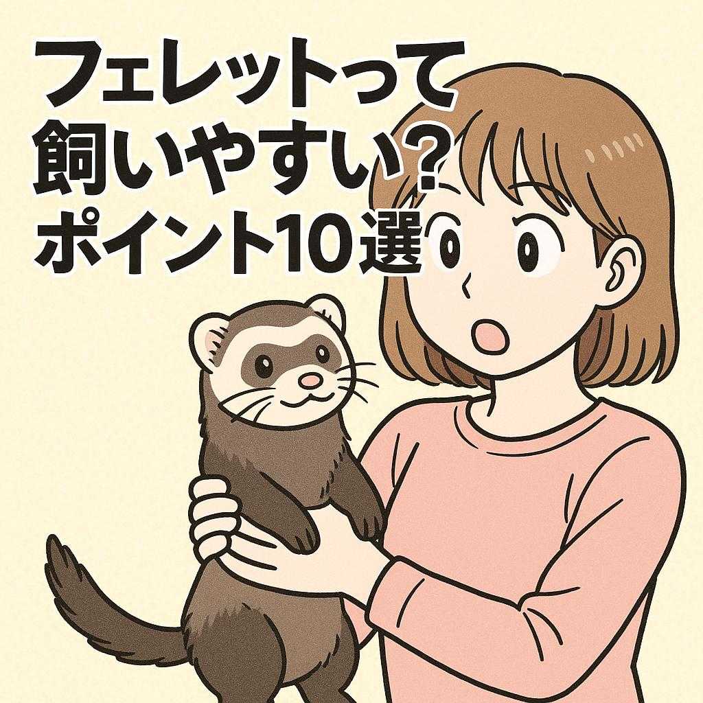 フェレットって飼いやすい？　ポイント10選