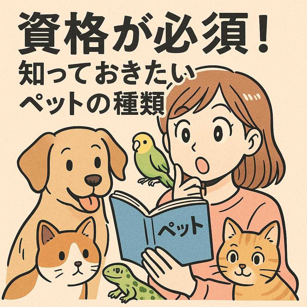資格が必須！知っておきたいペットの種類