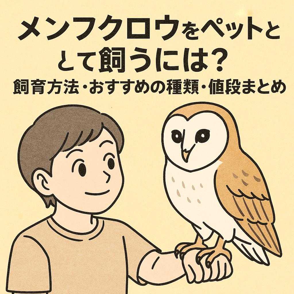 メンフクロウをペットとして飼うには? 飼育方法・おすすめの種類・値段まとめ