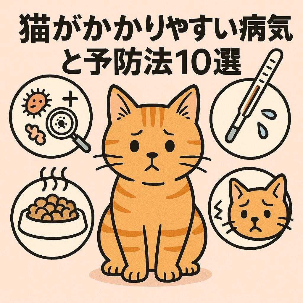 猫がかかりやすい病気と予防法10選
