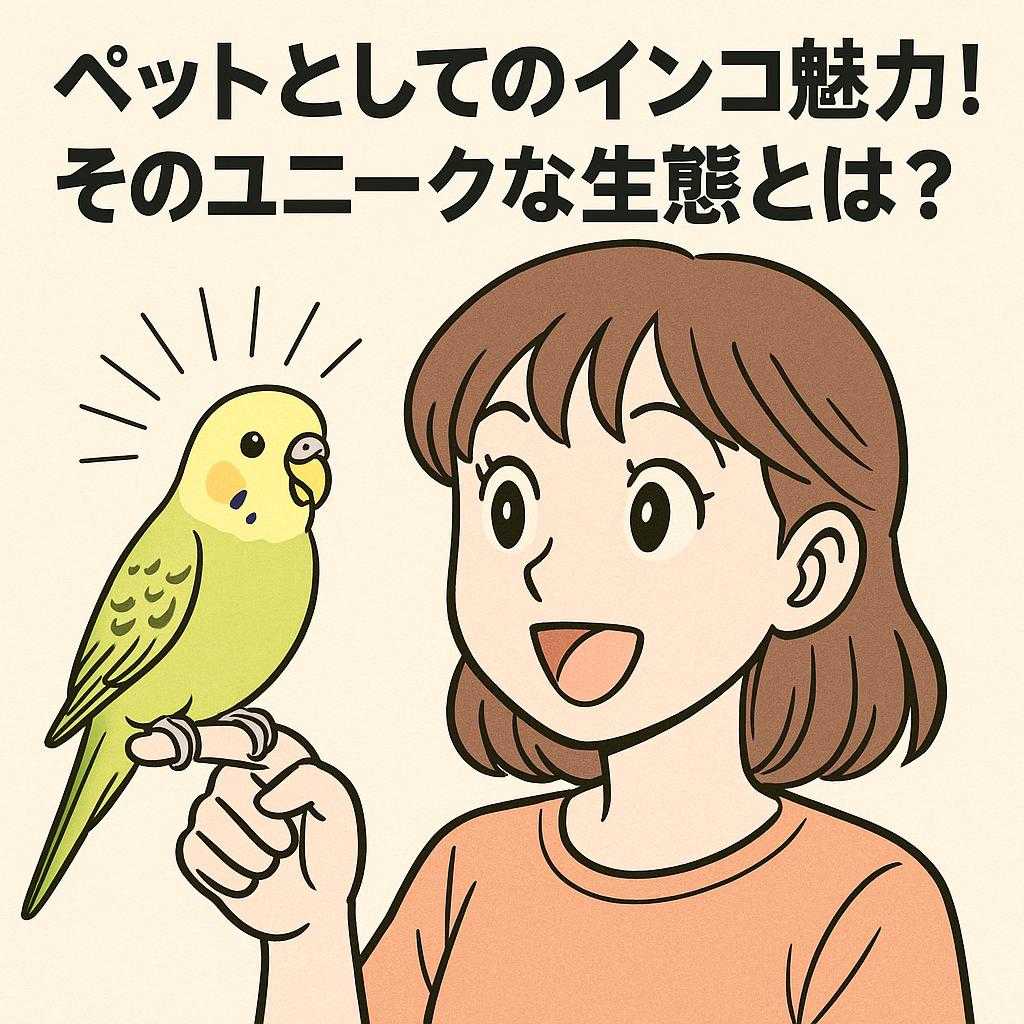 ペットとしてのインコの魅力！そのユニークな生態とは？