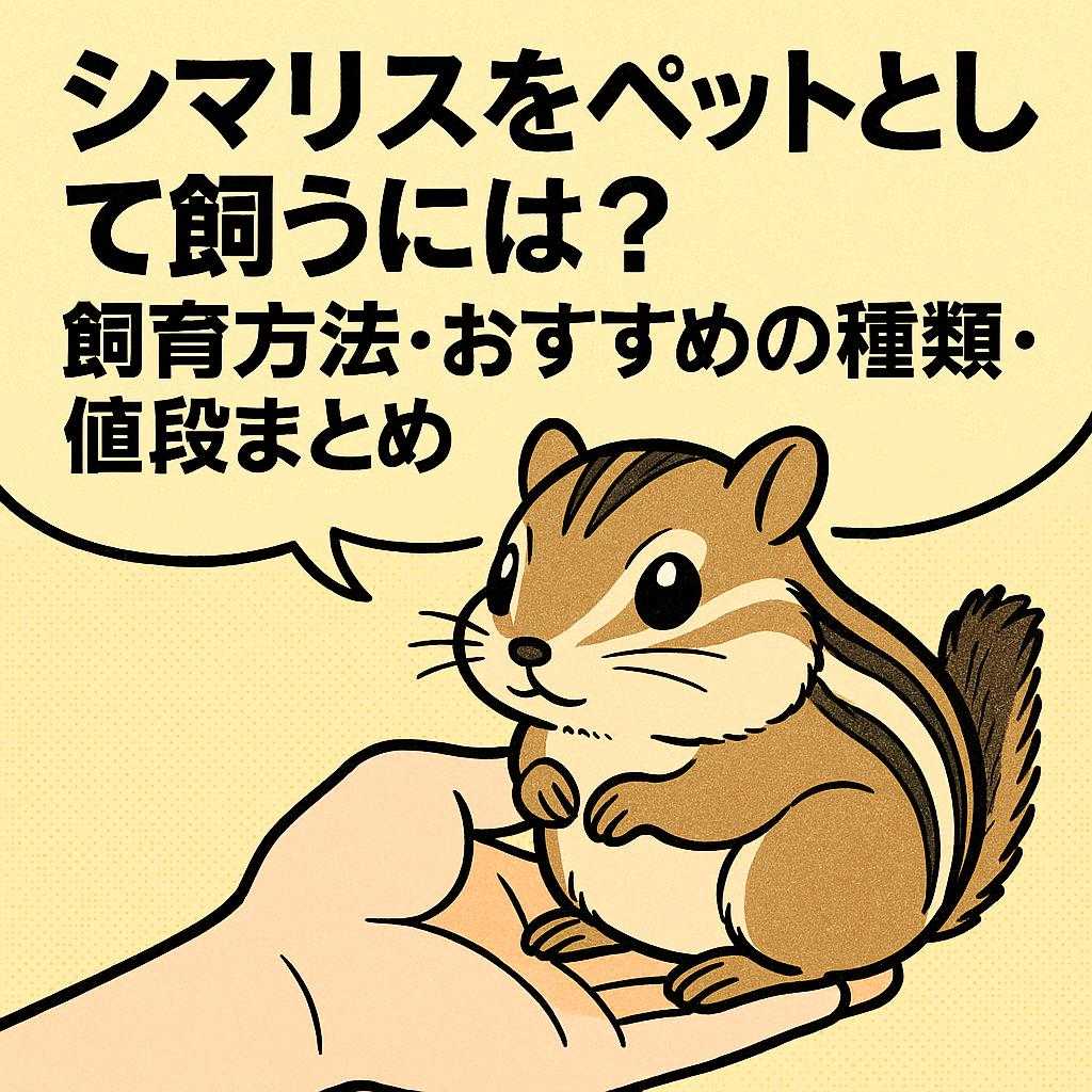 シマリスをペットとして飼うには? 飼育方法・おすすめの種類・値段まとめ