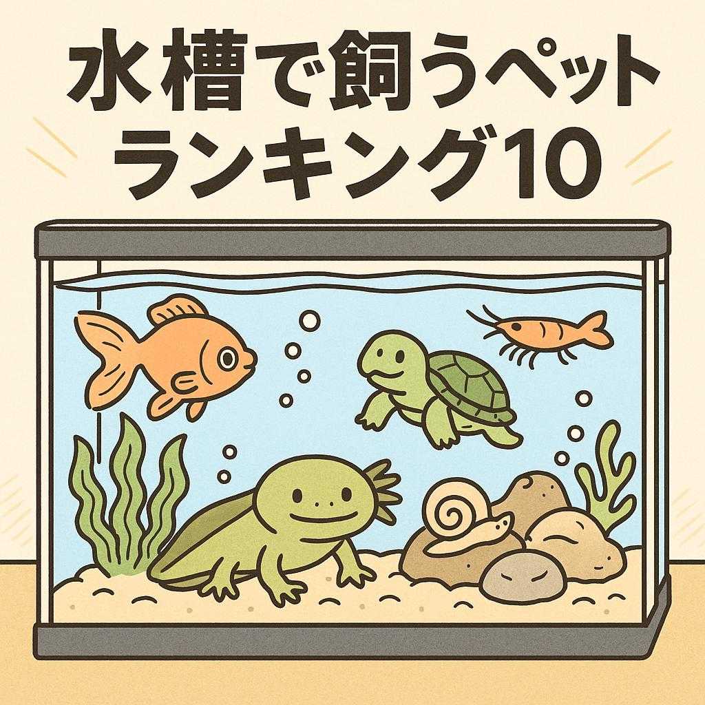 水槽で飼うペットランキング10