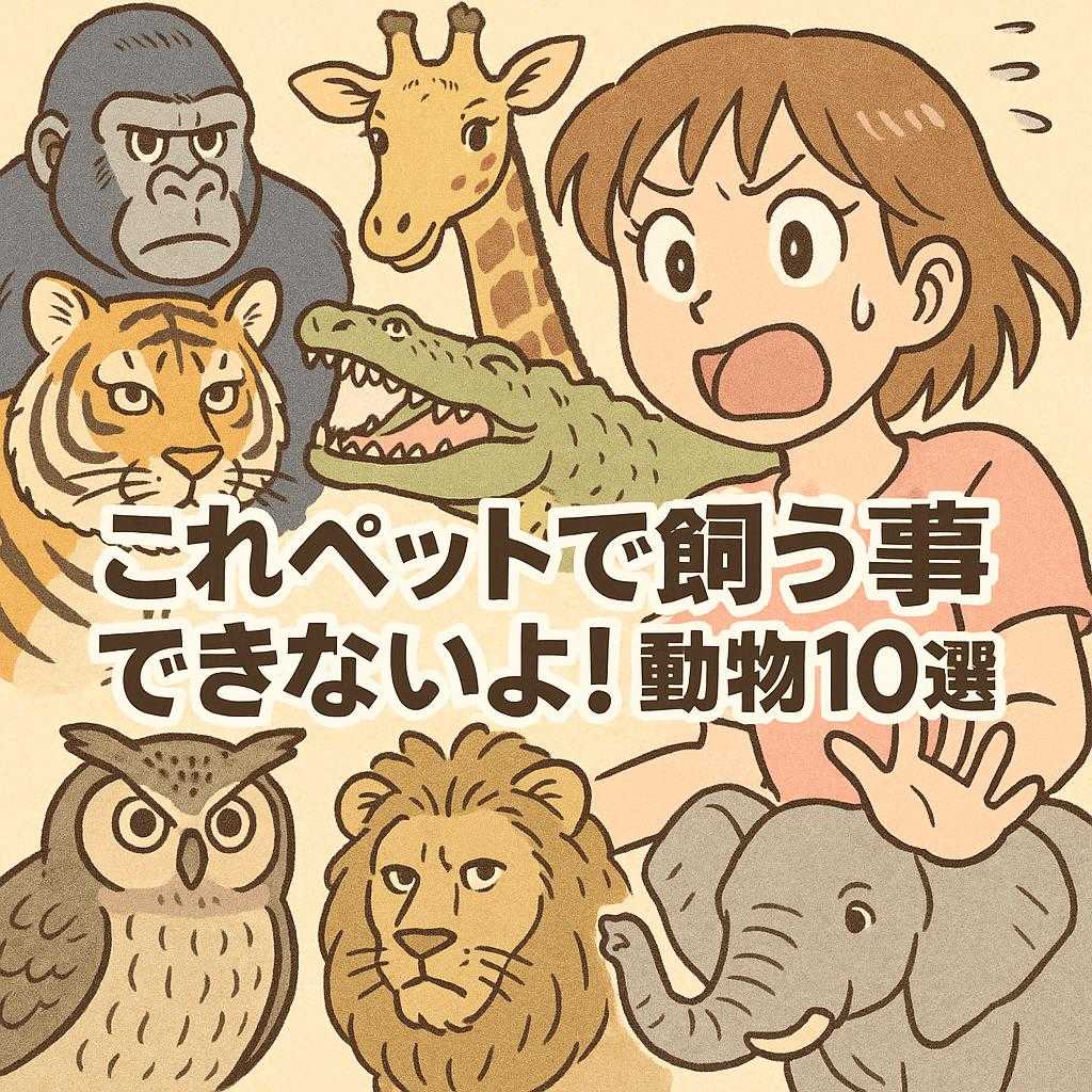 これペットで飼う事できないよ！動物10選