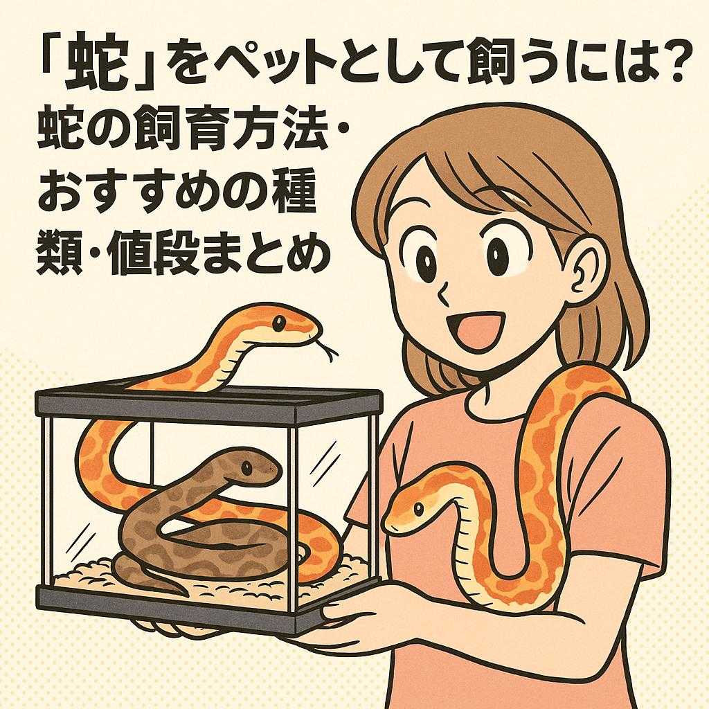 蛇”をペットとして飼うには? 蛇の飼育方法・おすすめの種類・値段まとめ