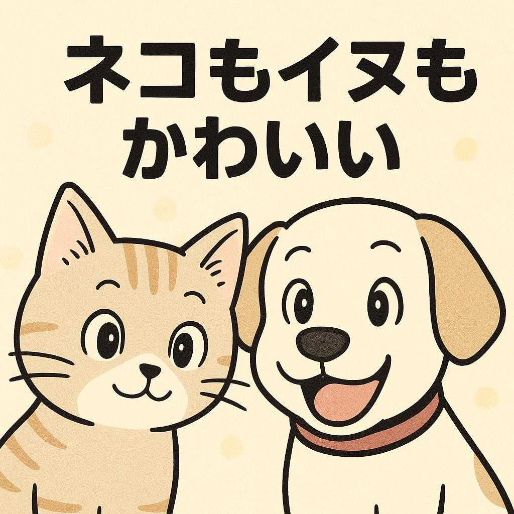 ネコもイヌもかわいい