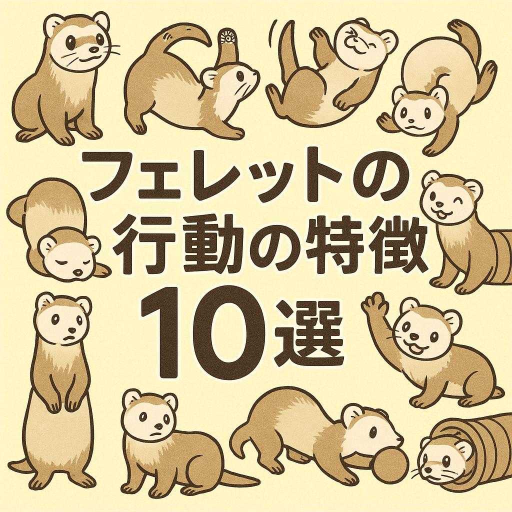 フェレットの行動の特徴10選