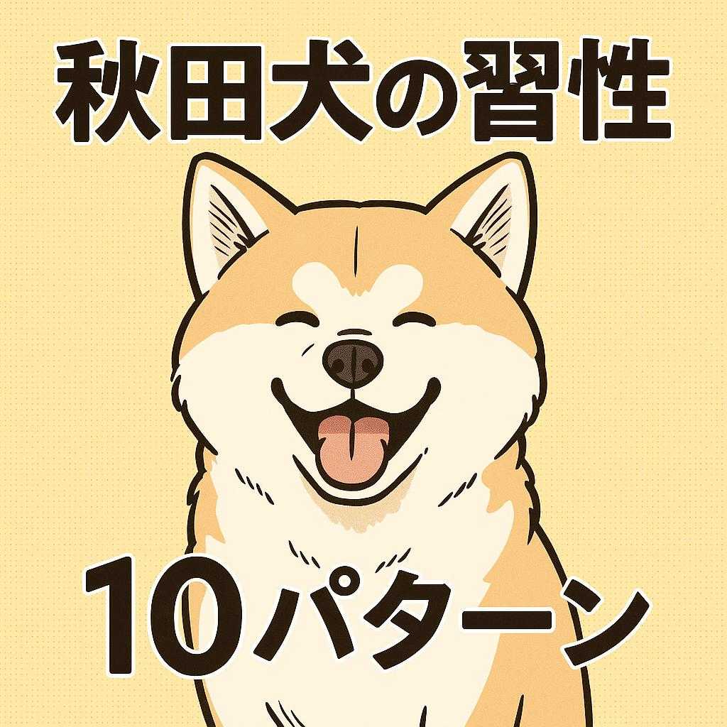 秋田犬の習性　10パターン