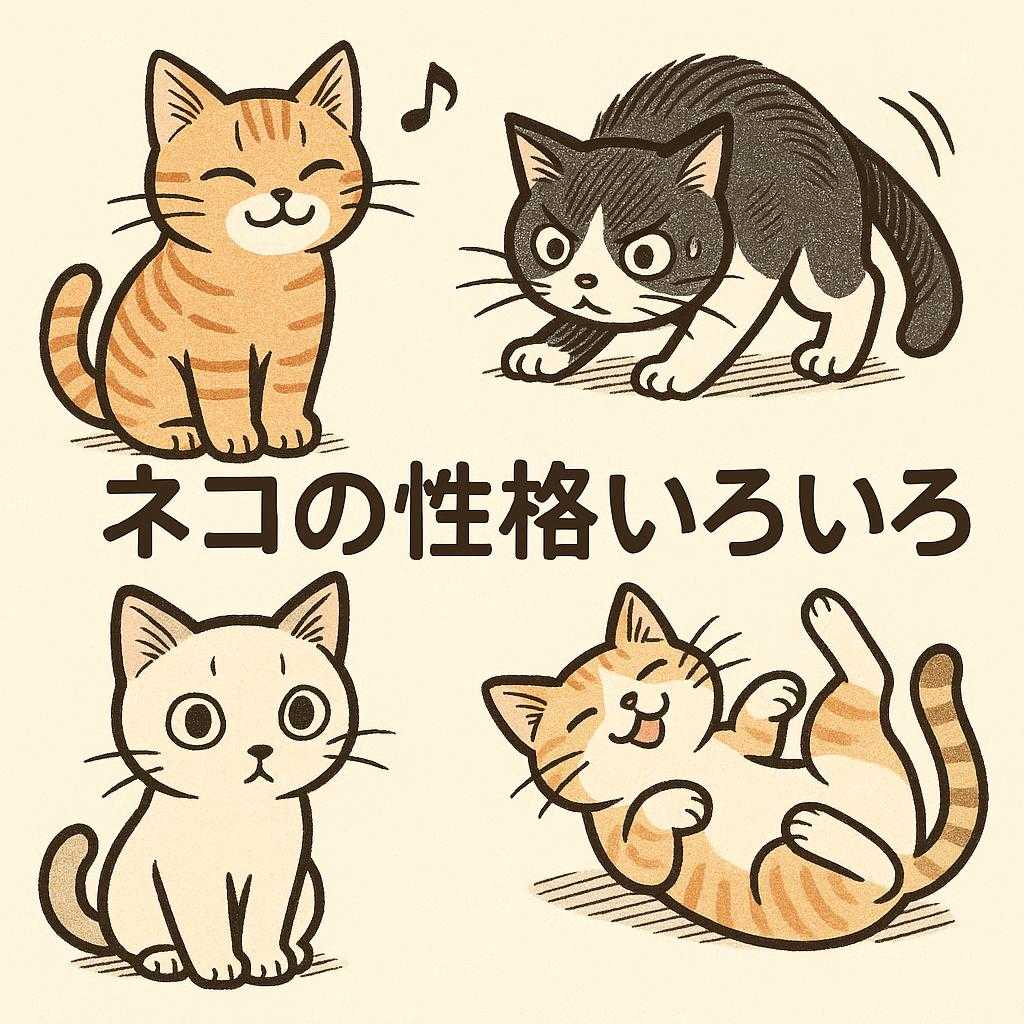 ネコの性格いろいろ