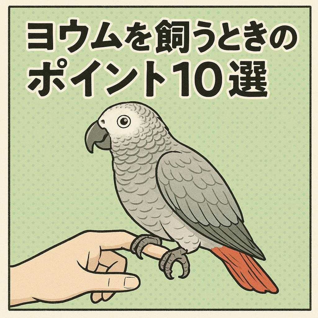 ヨウムを飼うときのポイント10選