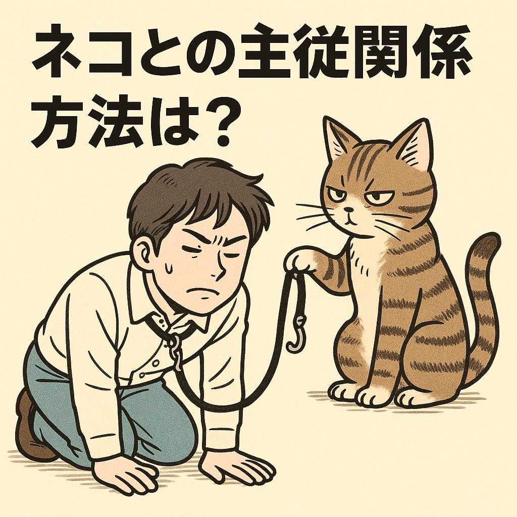 ネコとの主従関係方法は？