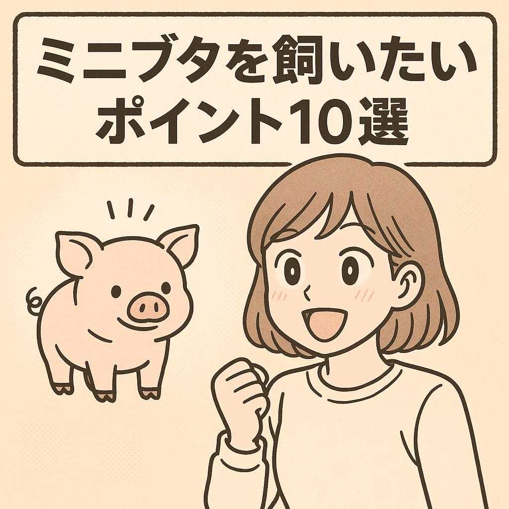 ミニブタを飼いたい ポイント10選