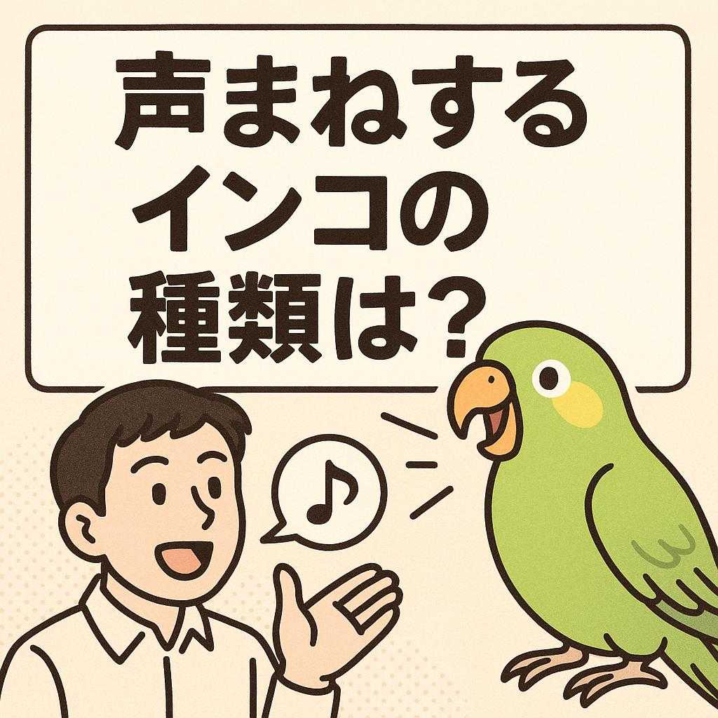 声まねするインコの種類は？