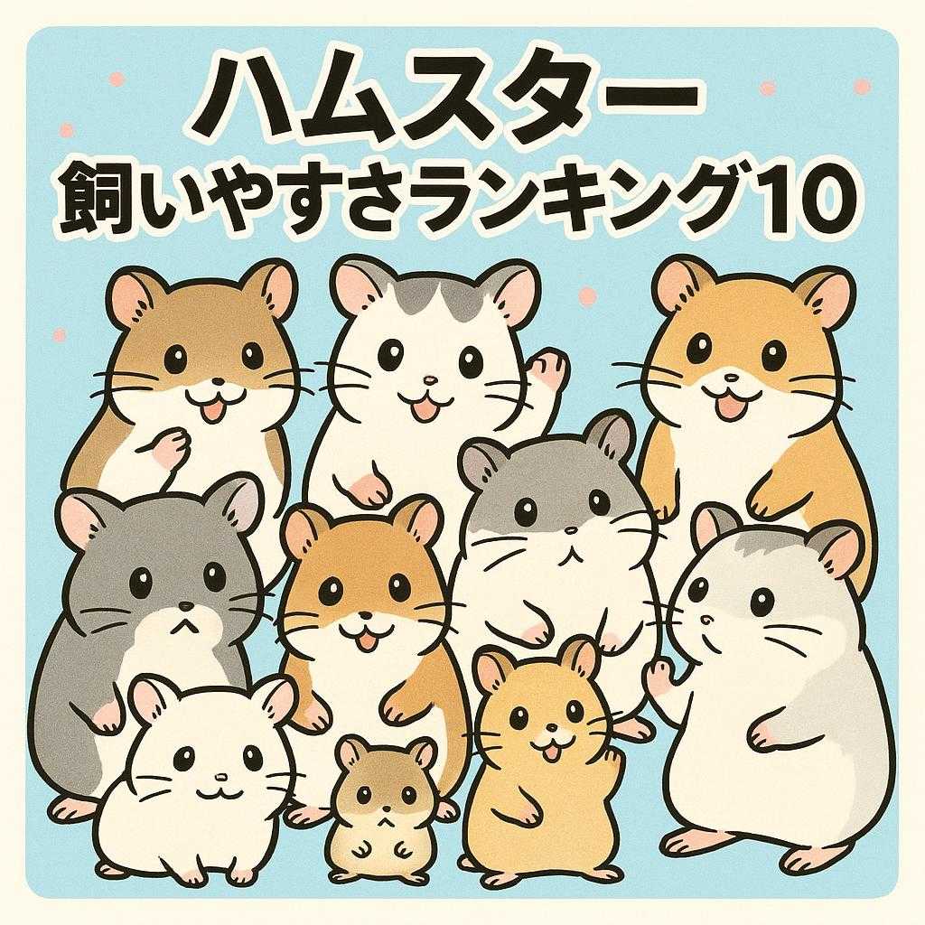 ハムスター　飼いやすさランキング10