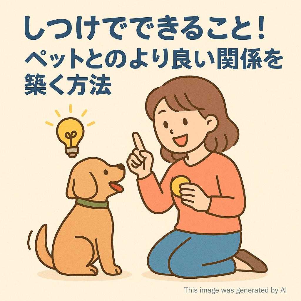 しつけでできること！ペットとのより良い関係を築く方法