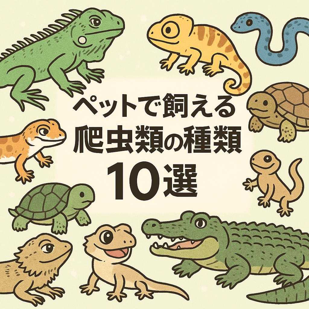 ペットで飼える爬虫類の種類10選