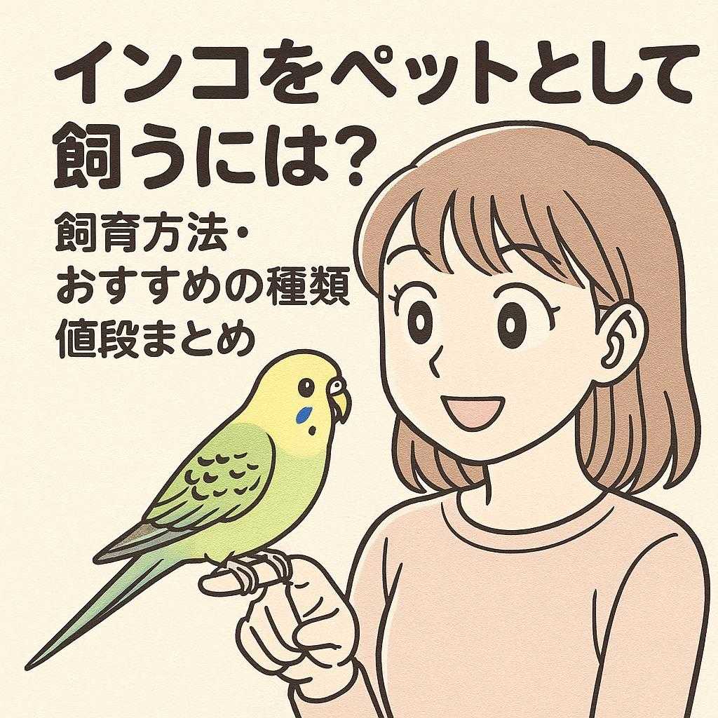 インコをペットとして飼うには? 飼育方法・おすすめの種類・値段まとめ