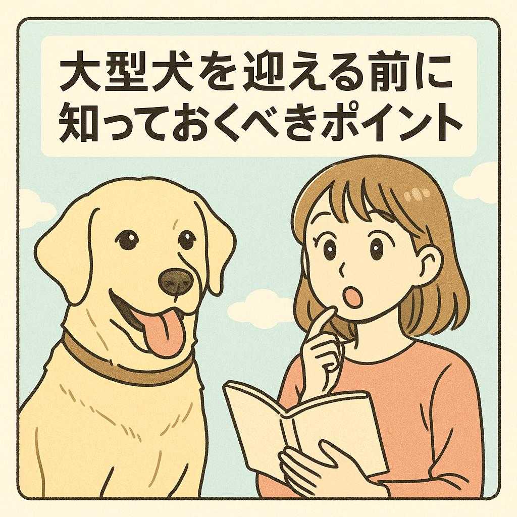 大型犬を迎える前に知っておくべきポイント