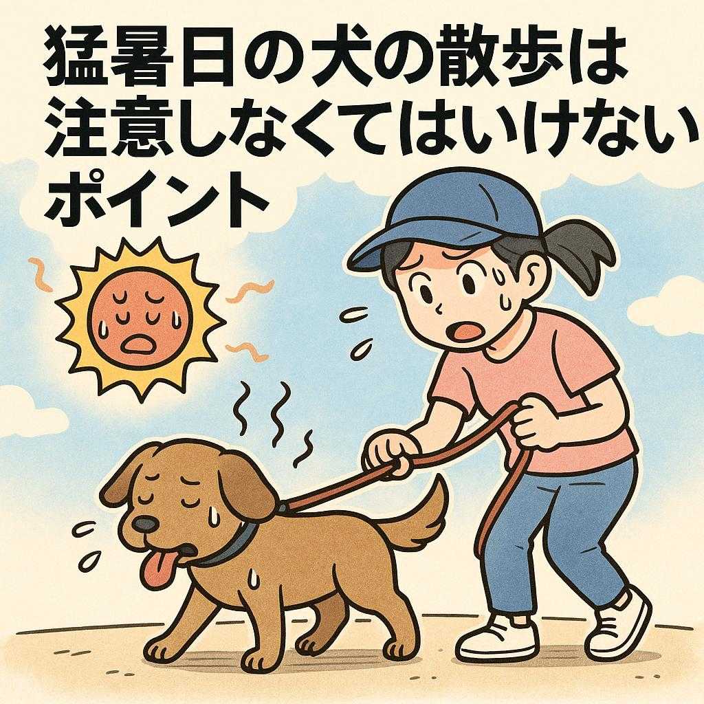猛暑日の犬の散歩は注意しなくてはいけないポイント