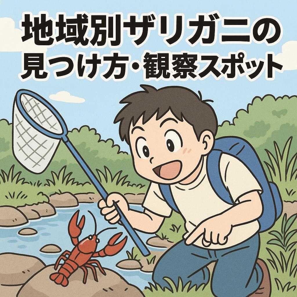 地域別ザリガニの見つけ方・観察スポット