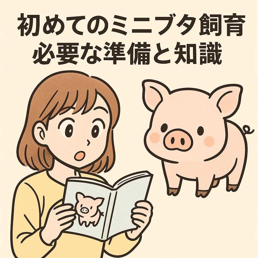 初めてのミニブタ飼育・必要な準備と知識