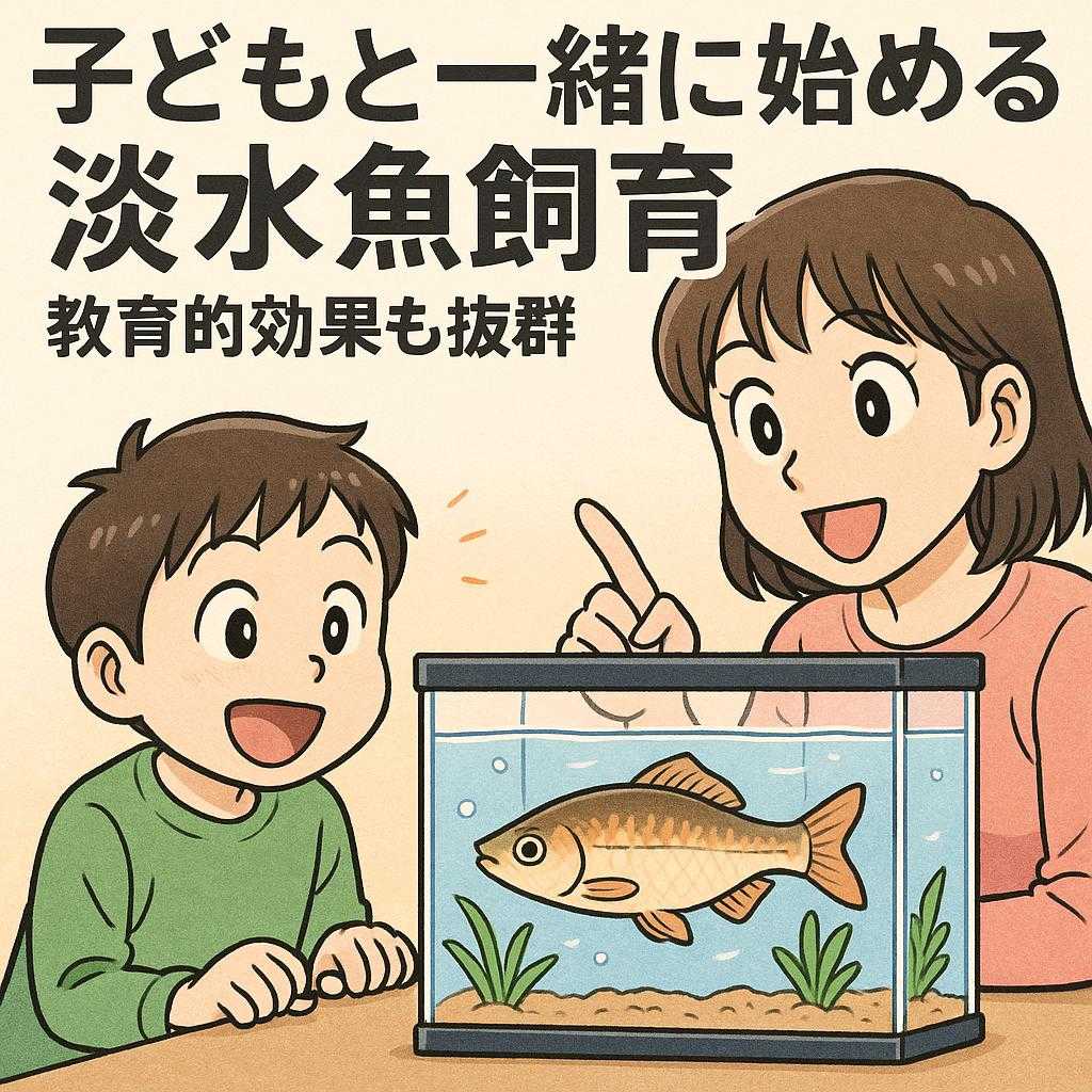 子どもと一緒に始める淡水魚飼育・教育的効果も抜群