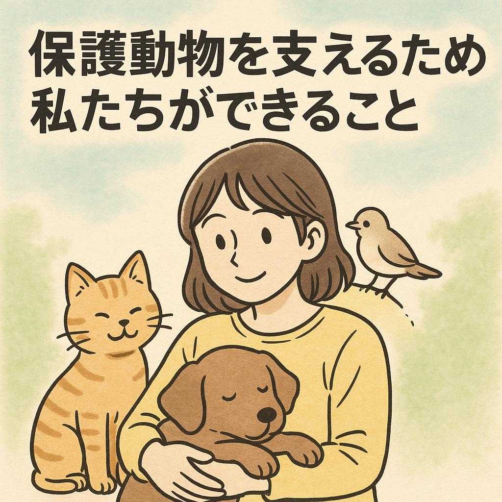 保護動物を支えるために私たちができること