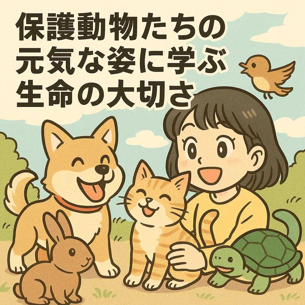 保護動物たちの元気な姿に学ぶ生命の大切さ