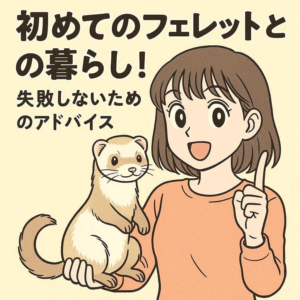 初めてのフェレットとの暮らし！失敗しないためのアドバイス