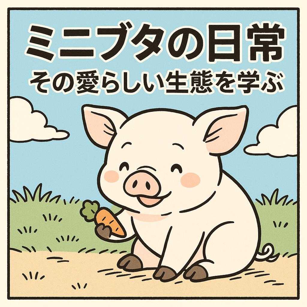 ミニブタの日常・その愛らしい生態を学ぶ