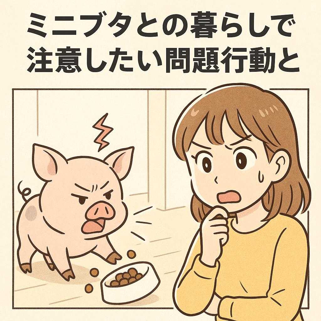 ミニブタとの暮らしで注意したい問題行動とは