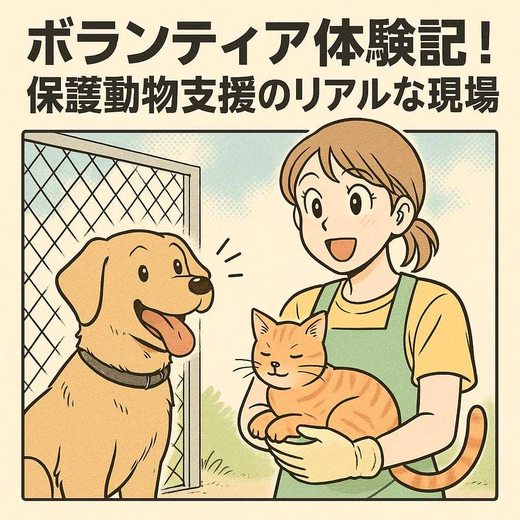 ボランティア体験記！保護動物支援のリアルな現場