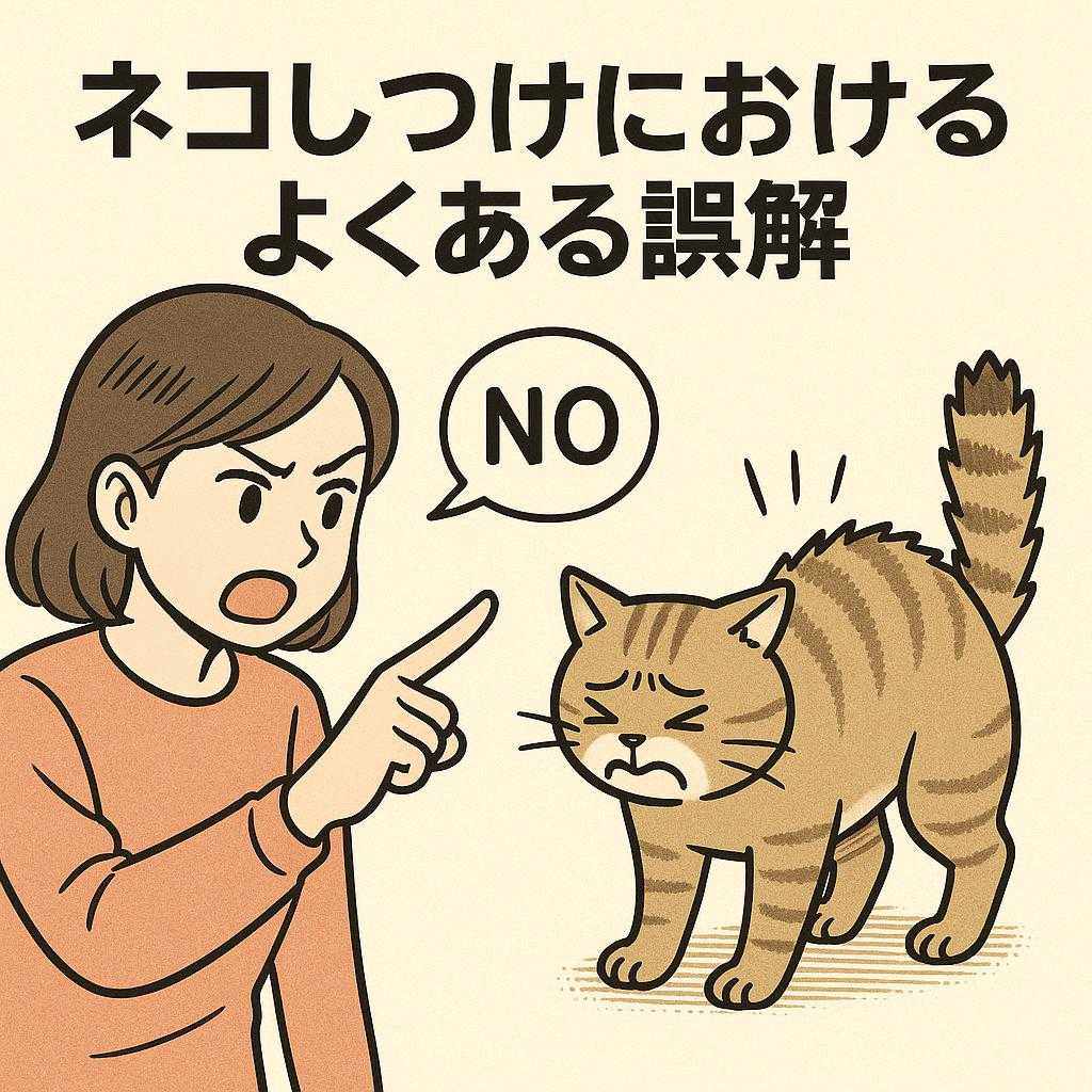 ネコしつけにおけるよくある誤解