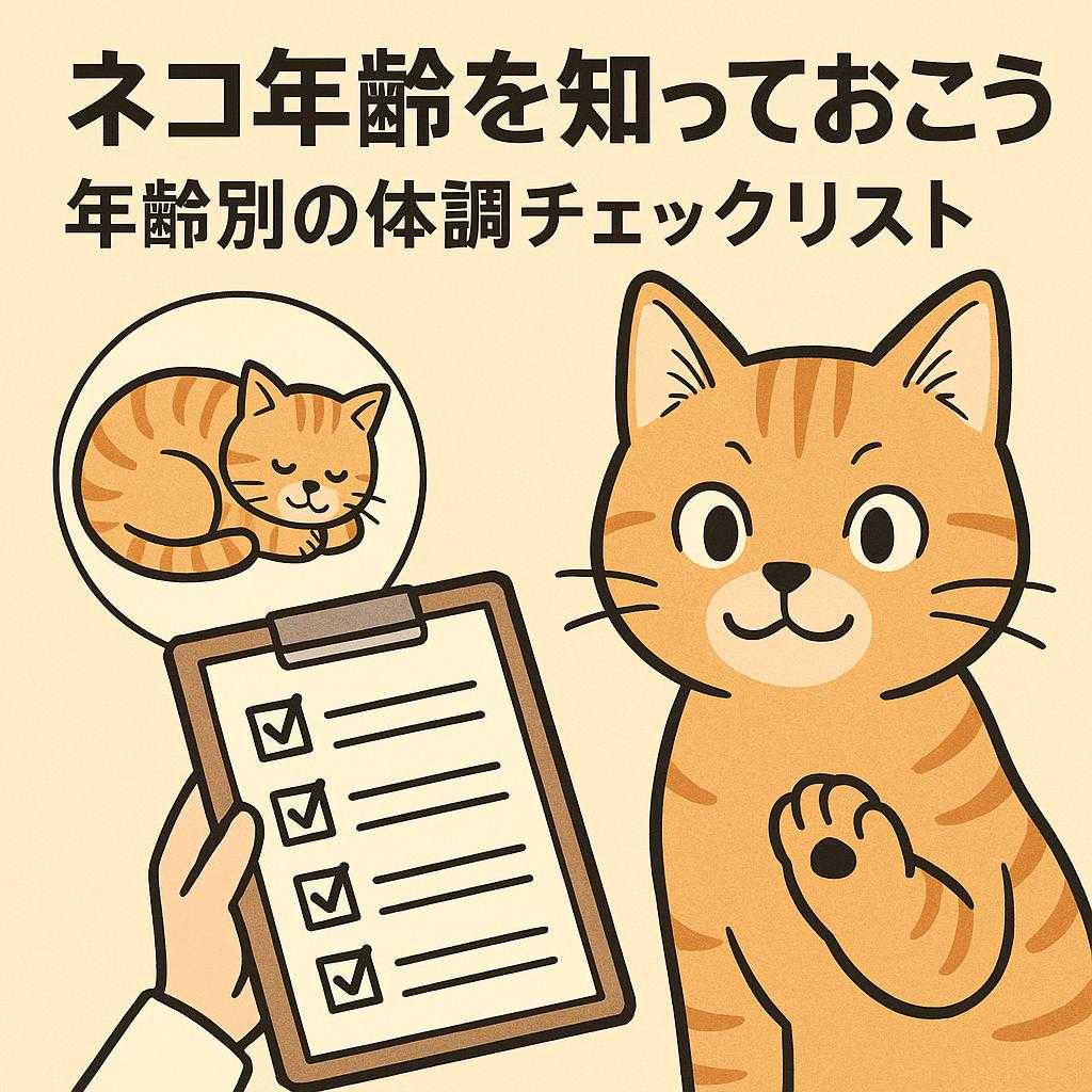 ネコ年齢を知っておこう！年齢別の体調チェックリスト