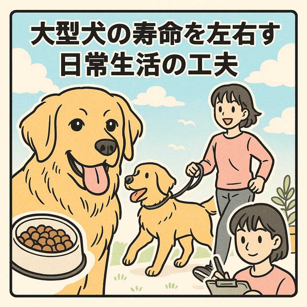 大型犬の寿命を左右する日常生活の工夫