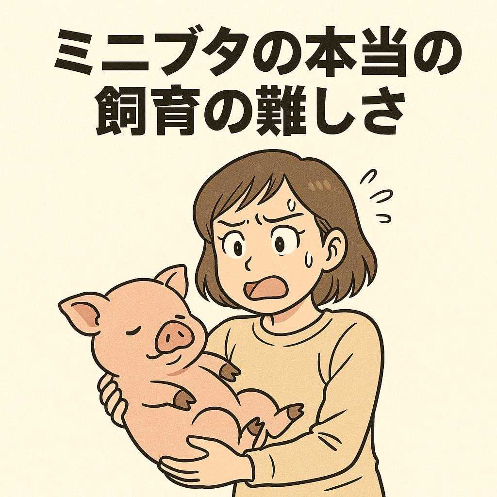 ミニブタの本当の飼育の難しさ