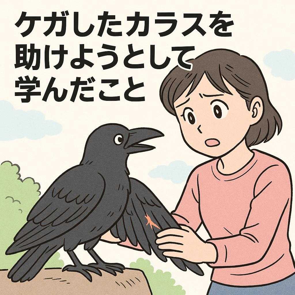 ケガしたカラスを助けようとして学んだこと