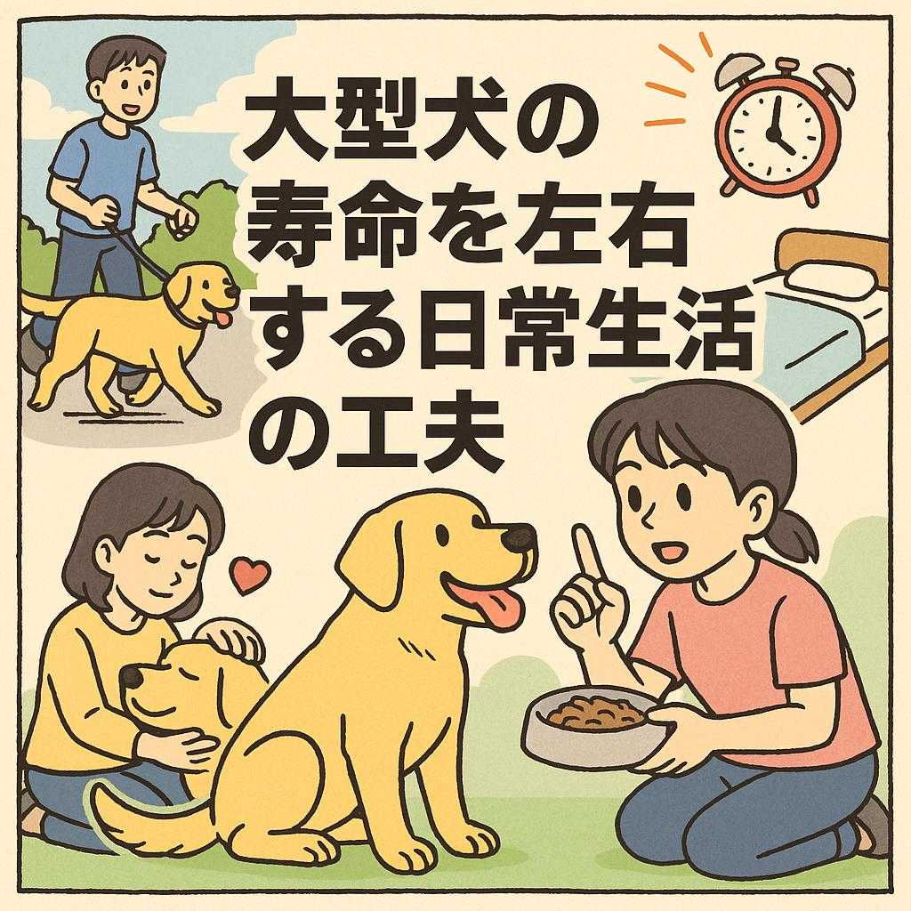 大型犬の寿命を左右する日常生活の工夫