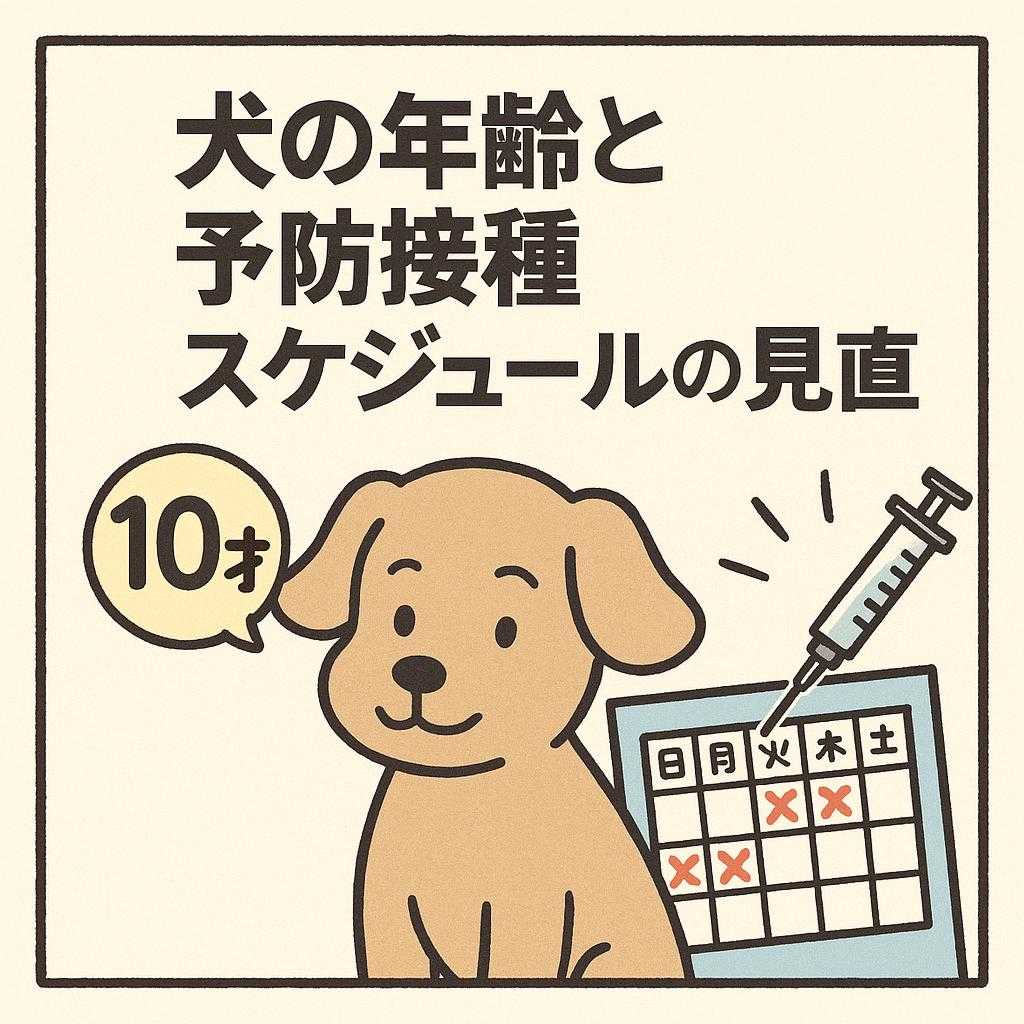 犬の年齢と予防接種スケジュールの見直し