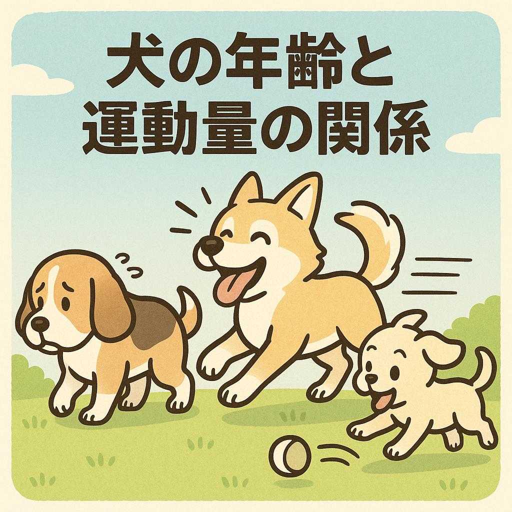 犬の年齢と運動量の関係