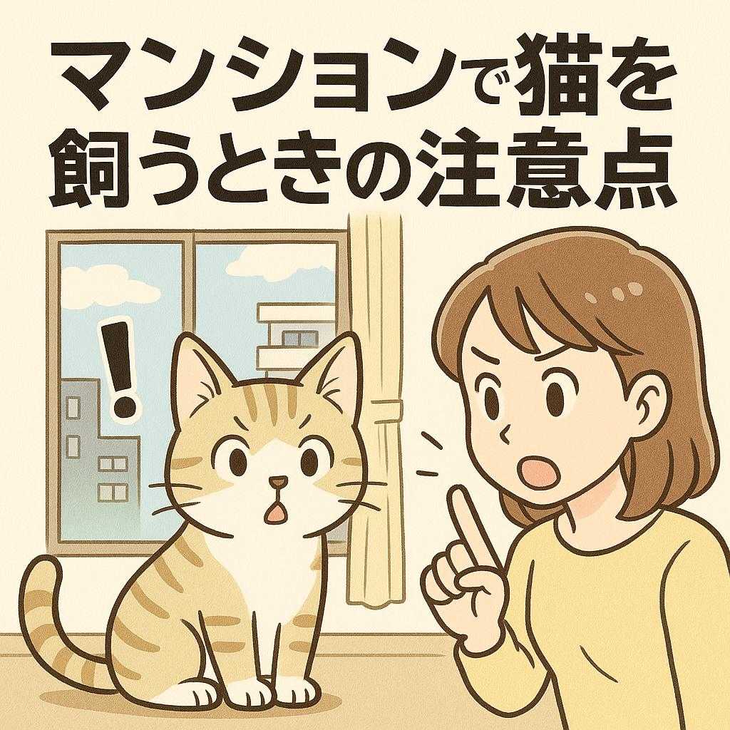 マンションで猫を飼うときの注意点