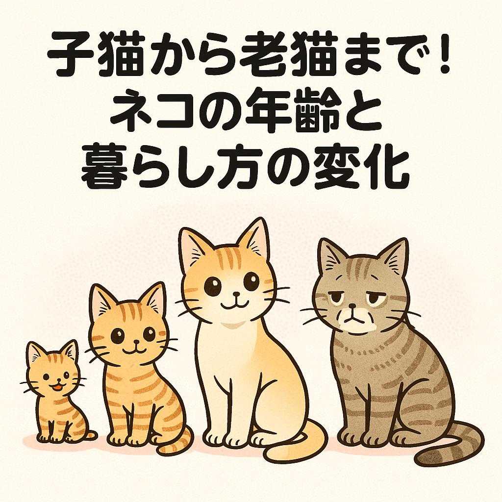 子猫から老猫まで！ネコの年齢と暮らし方の変化