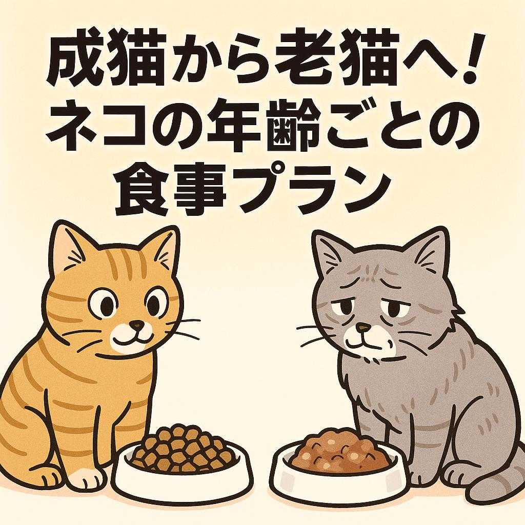 成猫から老猫へ！ネコの年齢ごとの食事プラン