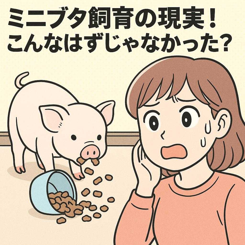 ミニブタ飼育の現実！こんなはずじゃなかった？