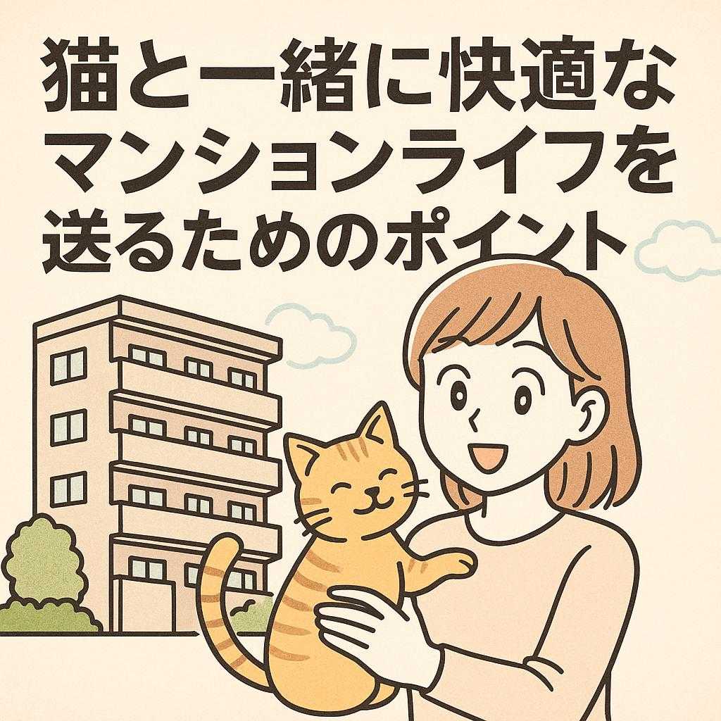 猫と一緒に快適なマンションライフを送るためのポイント