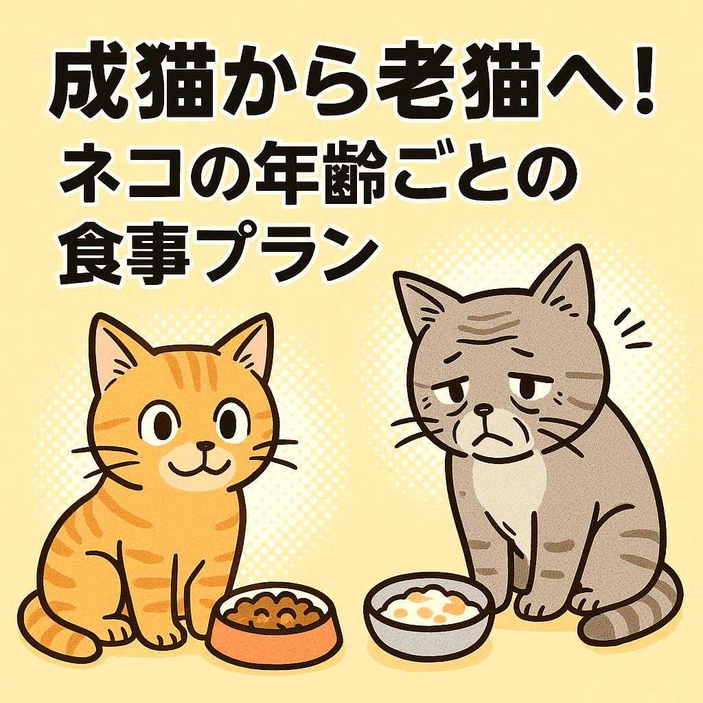 成猫から老猫へ！ネコの年齢ごとの食事プラン