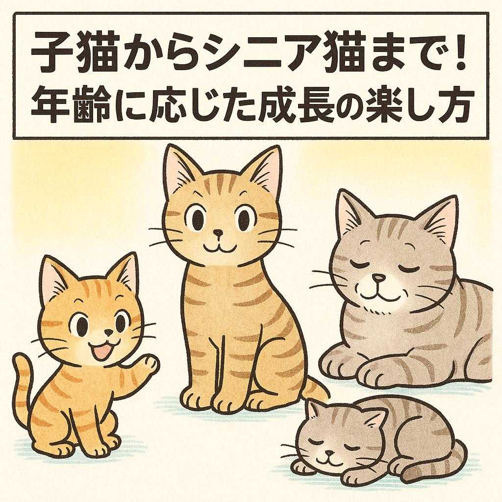 子猫からシニア猫まで！年齢に応じた成長の楽しみ方