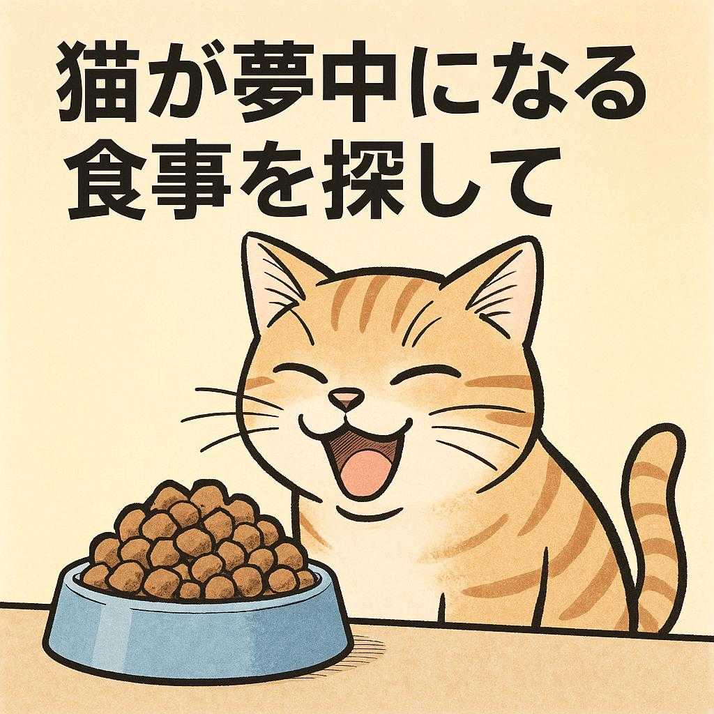 猫が夢中になる食事を探して