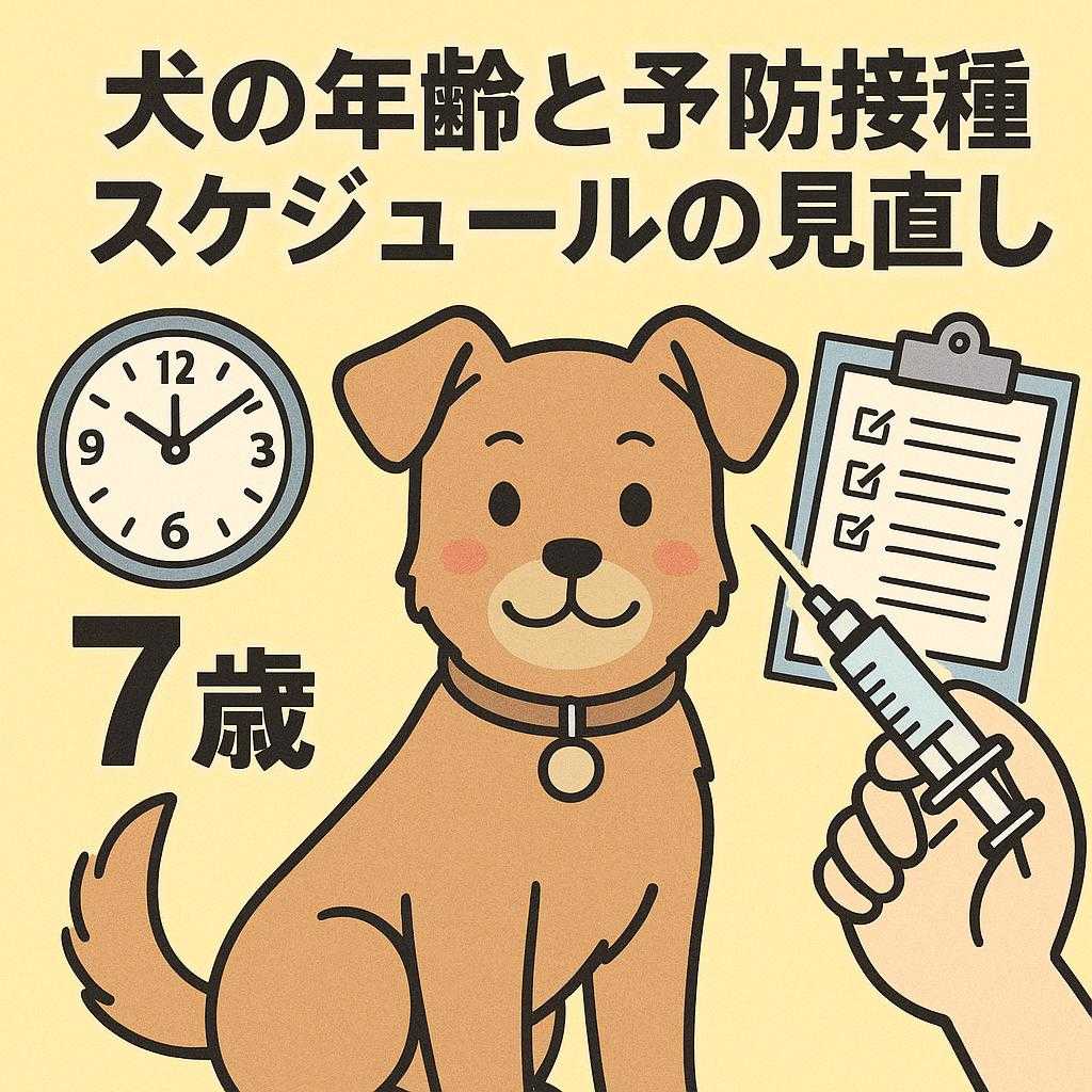 犬の年齢と予防接種スケジュールの見直し